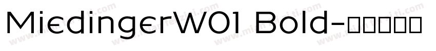 MiedingerW01 Bold字体转换